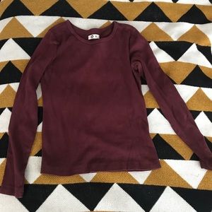 American Giant Dark Fig Rib Long Sleeve T